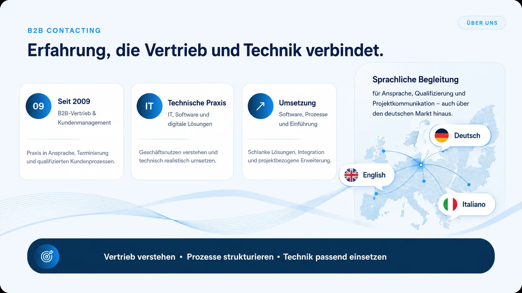 Esperienza che unisce vendite e tecnologia.